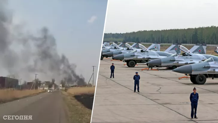 В российском Уссурийске загорелась авиабаза