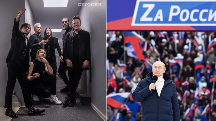 Би-2 отменил концерт в Омске из-за плаката в поддержку Путина