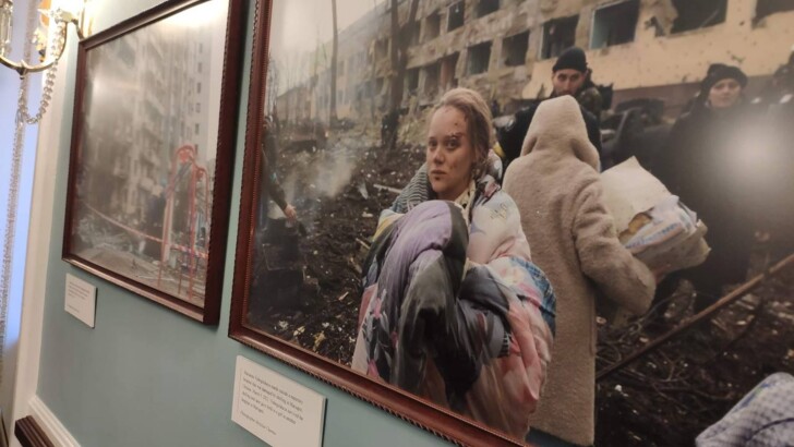 Выставка, посвященная вторжению России в Украину в Капитолии/Фото: "Сегодня"/Юрий Гула