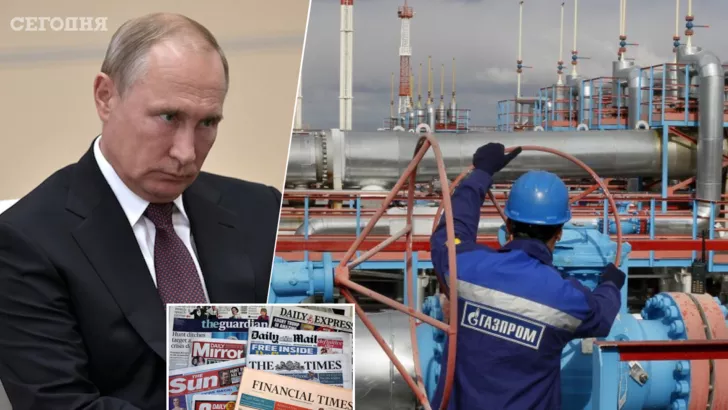 Через санкції Газпром очікує падіння видобутку газу цього року. Фото: колаж "Сьогодні"