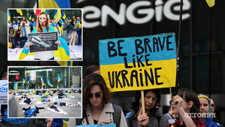 Акция направлена на поддержку Украины в этой страшной войне