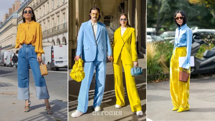 Желто-синий - самое модное сочетание оттенков сезона весна-лето 2022