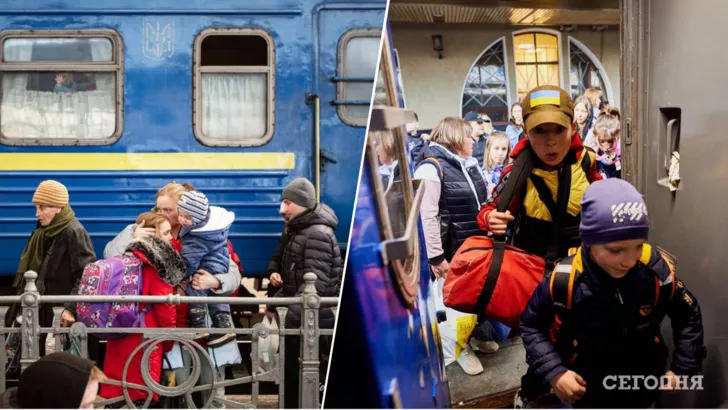 "Укрзализныця" эвакуирует людей ежедневно/Фото: "Укрзализныця", коллаж: "Сегодня"