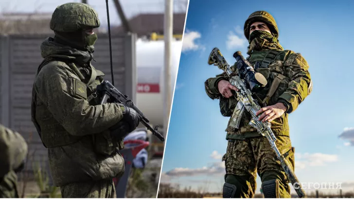 Военный РФ (слева) и украинский военный. Фото: коллаж "Сегодня"