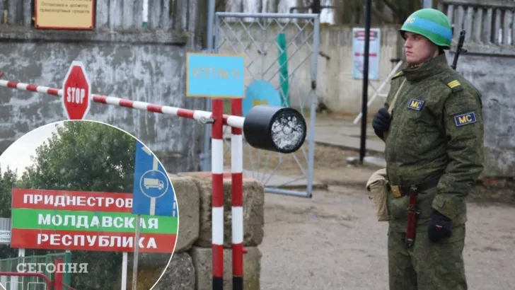 Оккупанты рассказывают жителям Приднестровья об якобы угрозе из Украины. Фото: коллаж "Сегодня"