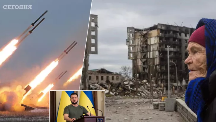 Россия продолжает наносить ракетные удары по украинским городам. Фото: коллаж "Сегодня"