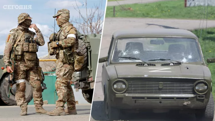 Російські військові відбирають в українців автомобілі та розмальовують символікою "Z"