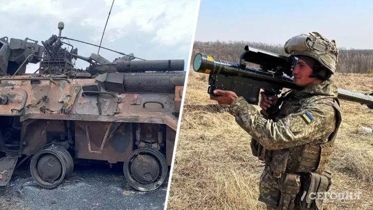 Украинские защитники уничтожили 3 танка, 8 артиллерийских систем. Коллаж "Сегодня"