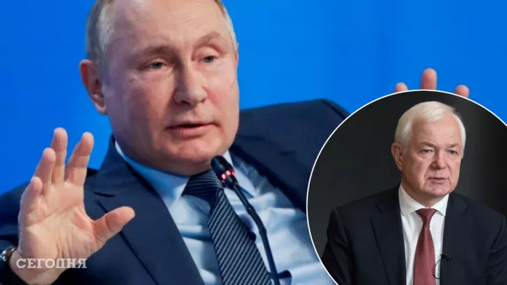 Маломуж объяснил, что 9 мая Путин будет отчитываться перед народом, что именно россияне захватили в Украине. Коллаж "Сегодня"