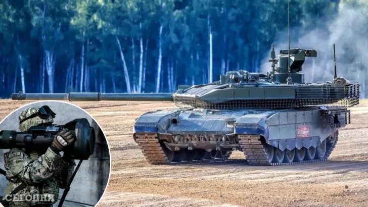 Украинские военные подбили Т-90M