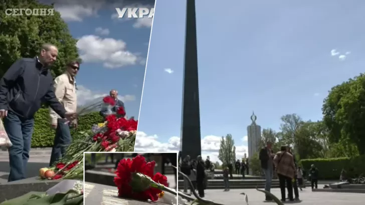 9 мая возле Вечного огня в Киеве