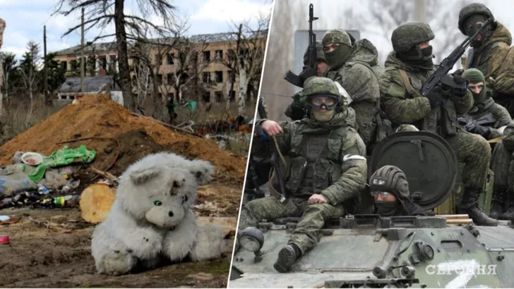 Российские военные убивают украинских детей / Коллаж "Сегодня"