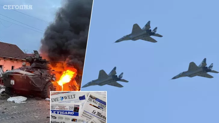 Українській авіації вдається завдавати ефектних ударів по російським загарбникам. Фото: колаж "Сьогодні"