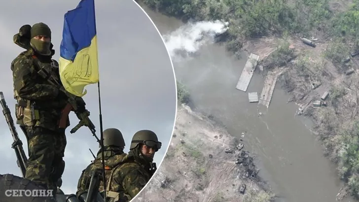 Украинские военные взорвали два понтонных моста возле Белогоровки