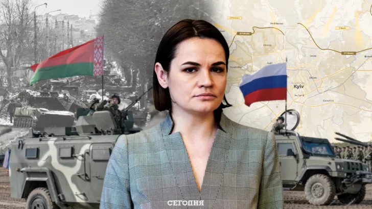Светлана Тихановская попала в скандал, заявив, что нападение российских оккупантов на Киев остановили белорусы. Фото: коллаж "Сегодня"