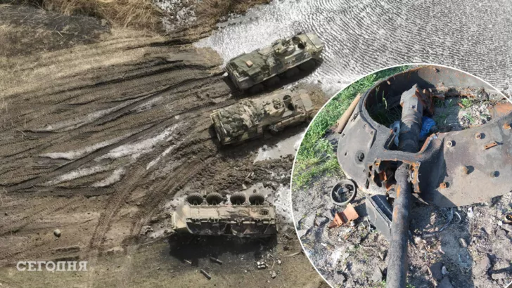 Украинцы продолжают крошить российскую военную технику / Коллаж "Сегодня"