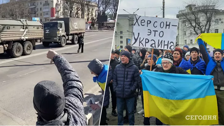 Чиновники из РФ едут в украинские города. Фото: коллаж "Сегодня"