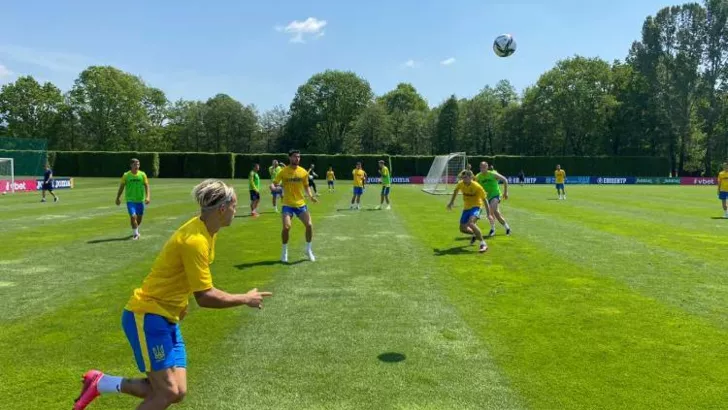 Сборная Украины тренируется перед матчем с Эмполи