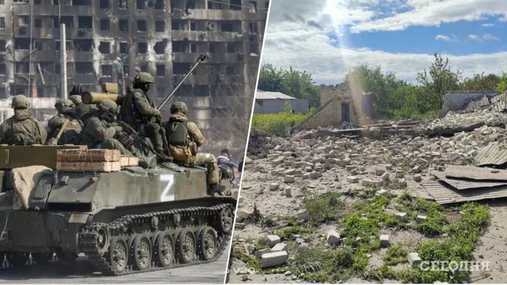 Російські військові завдають ударів по Донбасу. Фото: колаж "Сьогодні"