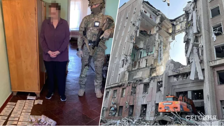 Слідство з'ясовуватиме, чи причетні затримані до бомбардування Миколаївської адміністрації / Колаж "Сьогодні"