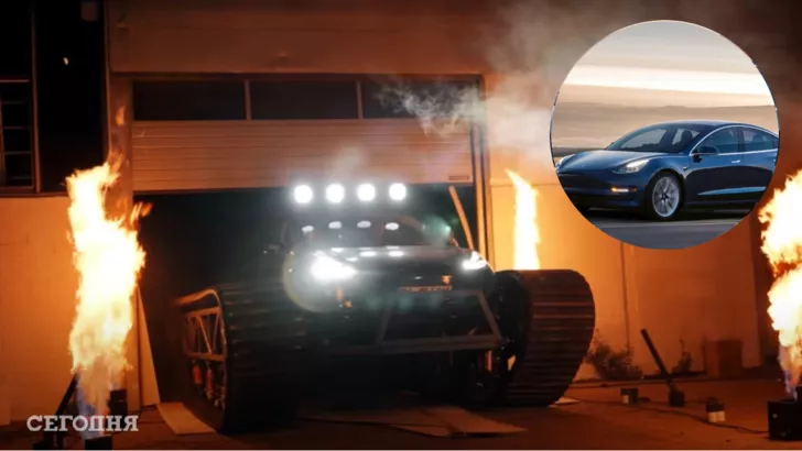 Tesla Model 3 превратили в электрический танк и сняли безумное видео