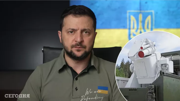 Зеленский отметил, что оккупанты якобы начали использовать в Украине комплексы лазерного оружия/Фото: коллаж: "Сегодня"