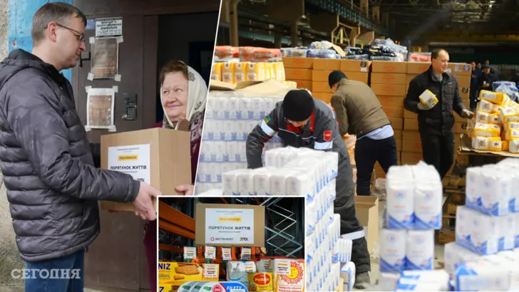 Благодаря проекту "Спасаем жизнь" тысячи украинцев обеспечиваются продуктами первой необходимости