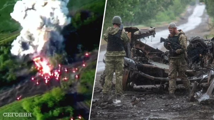 Защитники Украины эффектно уничтожили вражескую БМП