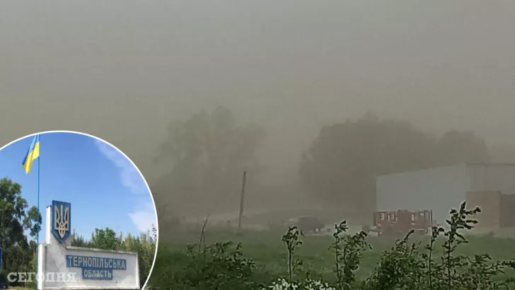 По Тернопольской области прокатилась пылевая буря