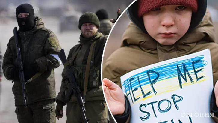 Оккупанты насилуют детей в Украине. Фото: коллаж "Сегодня"