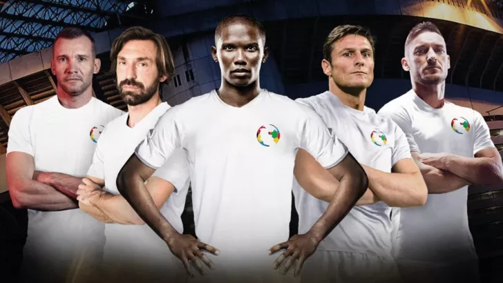 Andre Shevchenko, Andrea Pirlo, Samuel Eto'o, Javier Zaneti and Francesco Totti will all be playing in the charity.