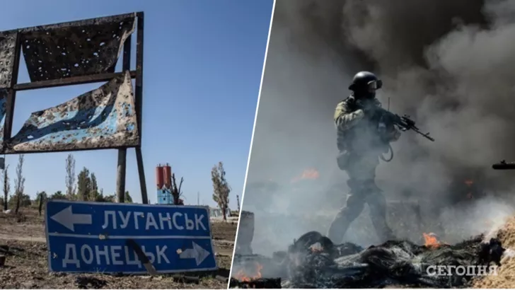 Армия РФ ведет бои на Донбассе. Фото: коллаж "Сегодня"