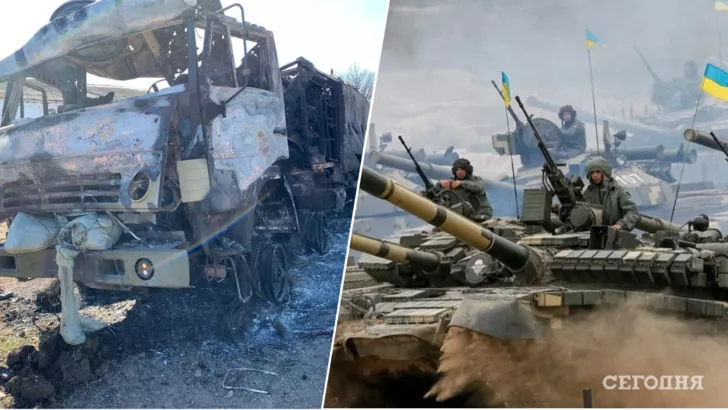 Украинские защитники уничтожают российских военных. Фото: коллаж "Сегодня"