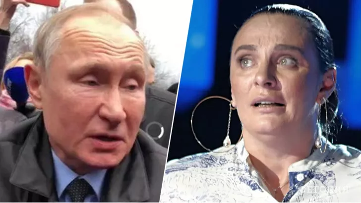 Владимир Путин (слева) и Елена Ваенга (справа). Фото: коллаж "Сегодня"