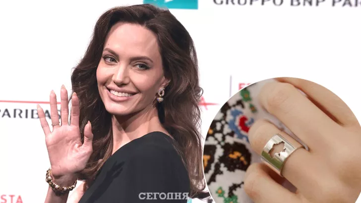Анджелине Джоли подарили кольцо на память об Украине