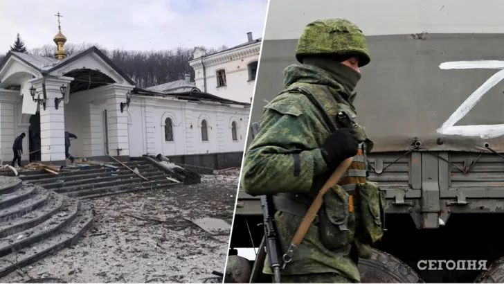 Русские "освободители" уничтожают все, даже храмы / Коллаж "Сегодня"