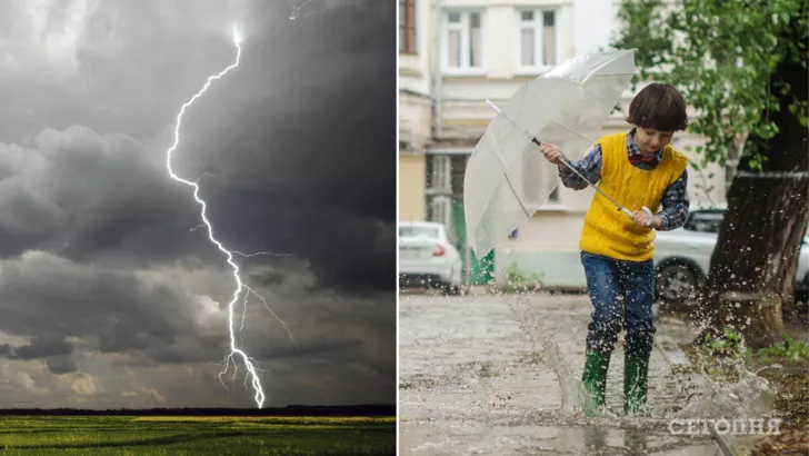 В Україні йтиме дощ/Фото: колаж: "Сьогодні"