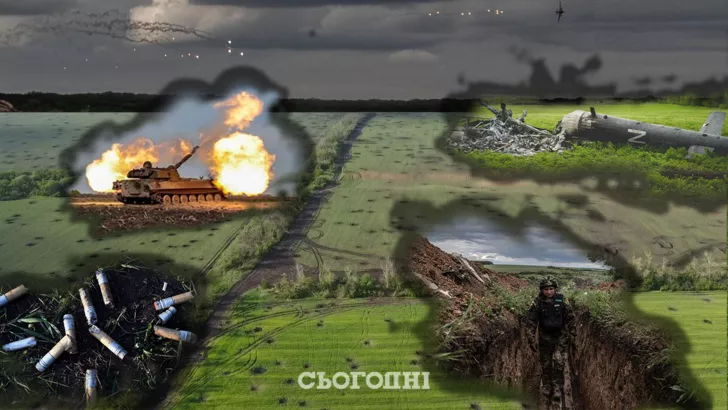 100 дней войны оставили шрамы на украинских полях. Коллаж: Сегодня