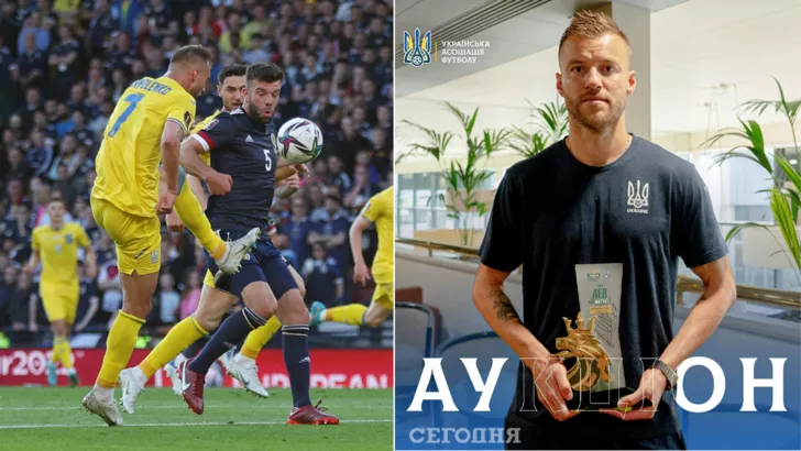 Andriy Yarmolenko awards his award for helping Ukraine