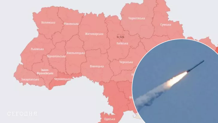 Над морем на Одещині збили крилату ракету. Колаж "Сьогодні"