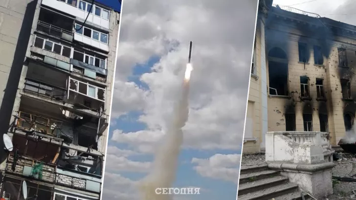РФ нанесла ракетные удары по Украине. Фото: коллаж "Сегодня"