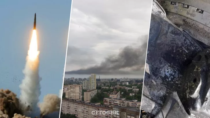 РФ запустила ракеты по Киеву. Фото: коллаж "Сегодня"