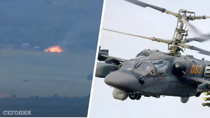 ВСУ сбили вертолет Ка-52
