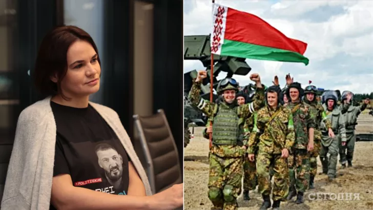 Тихановська розповіла про білоруських військових в Україні/Фото: колаж: "Сьогодні"