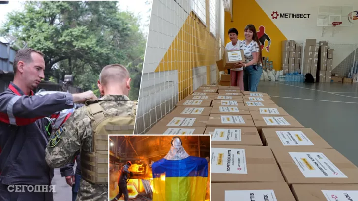 Метінвест передає бронежилети військовим, гуманітарну допомогу мирним та варить сталь для оборони України