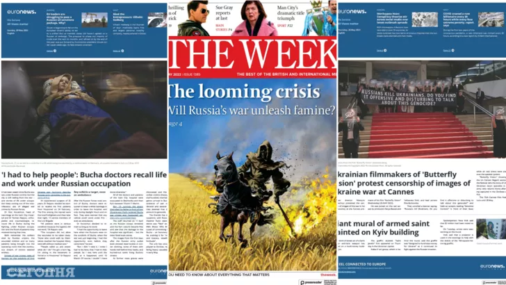 Обложки западных СМИ об Украине