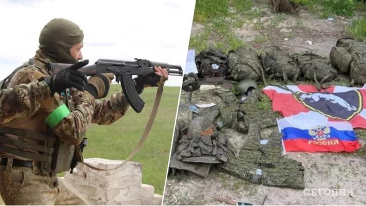 Украинские защитники ликвидируют военных России. Фото: коллаж "Сегодня"
