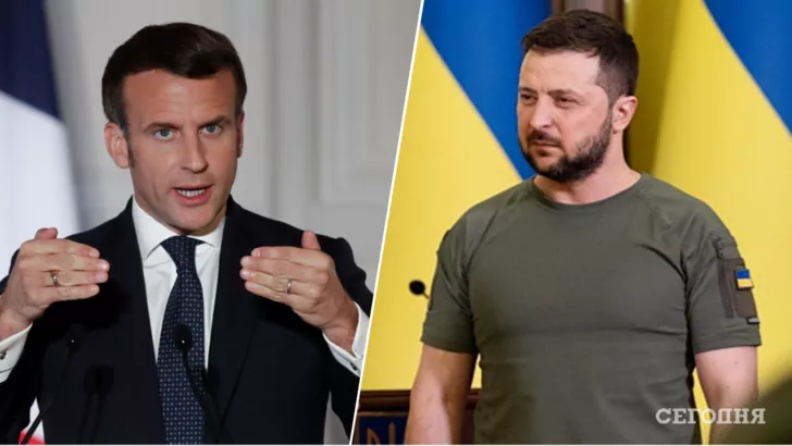 Зеленский и Макрон обсудили важные вопросы/Фото: Ludovic Marin/REUTERS, Офис президента Украины. Коллаж: "Сегодня"