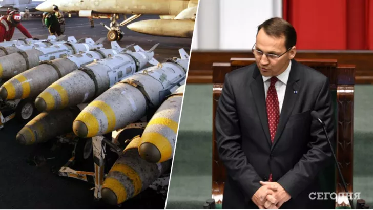 Радослав Сикорский заявил об необходимости новых поставок вооружения в Украину. Фото: коллаж "Сегодня"