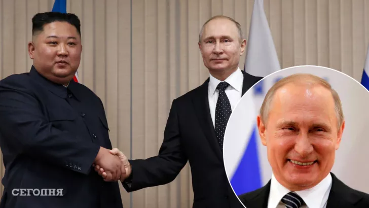 Ким Чен Ын поддержал Путина. Фото: коллаж "Сегодня"